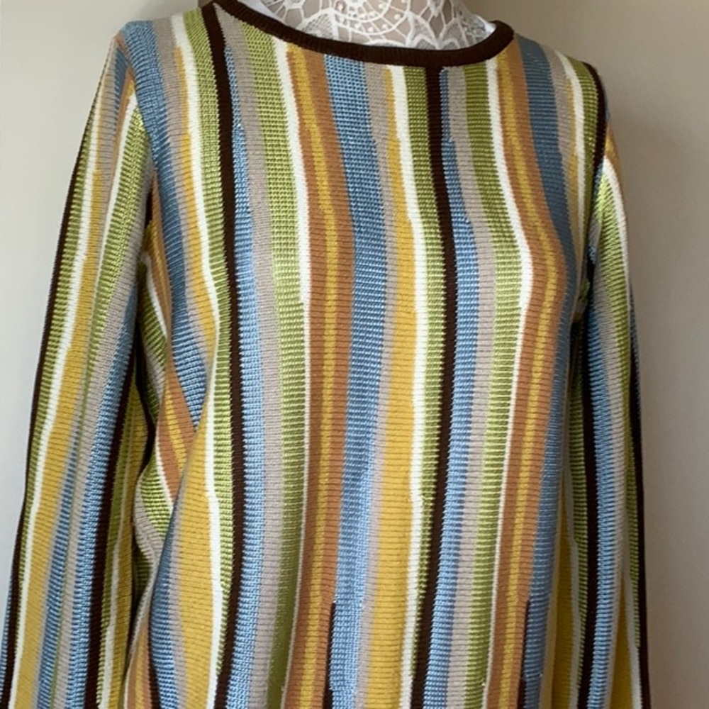 Adrienne Vittadini Sweater Knitwear Multi Color L